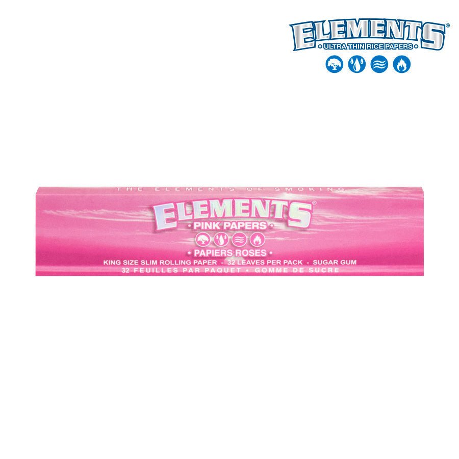 RTL - Rolling Papers Elements Pink Classic King Size Wide - High Moon Haven