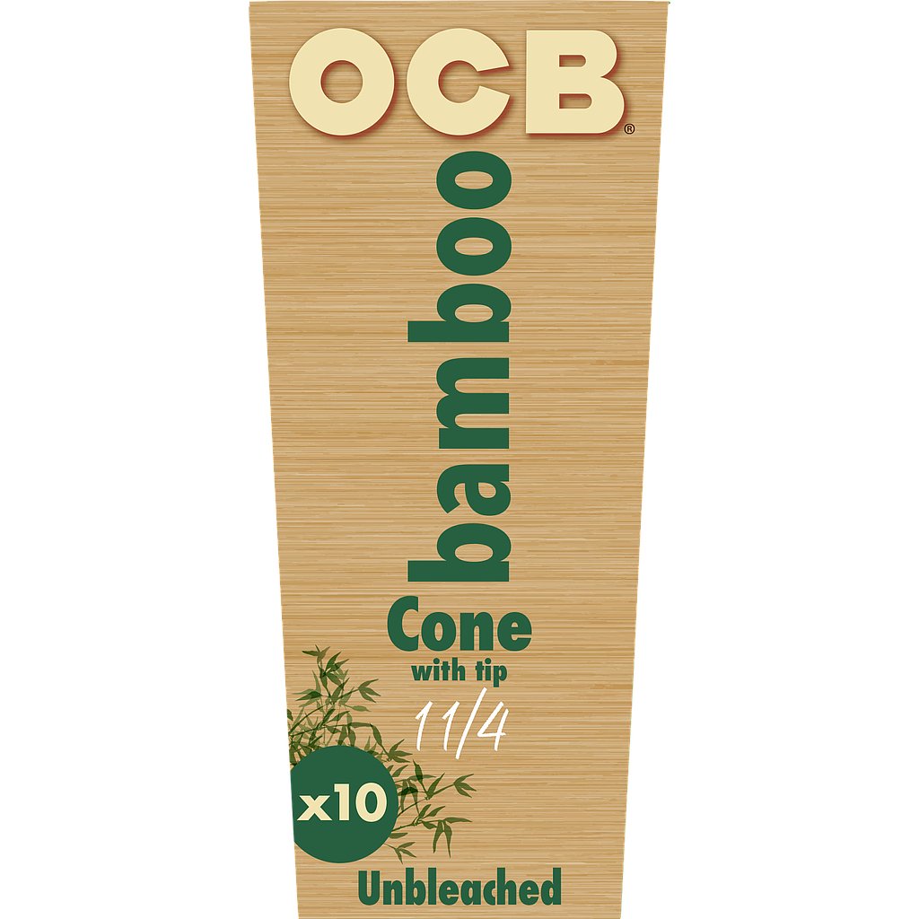 RTL - Rolling Papers OCB Bamboo Cones 1.25 - 10 Pack - High Moon Haven