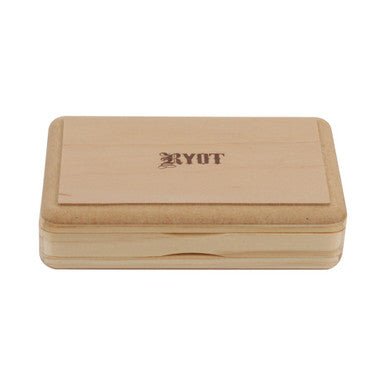 RYOT 3" x 5" Slim Pollen/Shaker Box - Natural Finish - High Moon Haven