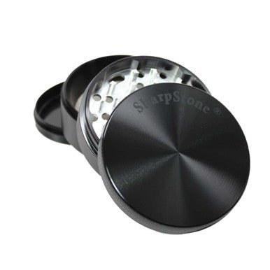 SharpStone 4 - Piece Grinder Pollinator Colored 3.0" - Black - High Moon Haven