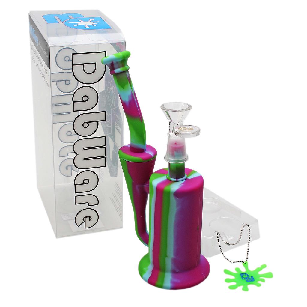 Silicone Bubbler - Dabware Platinum 8" Recycler - High Moon Haven