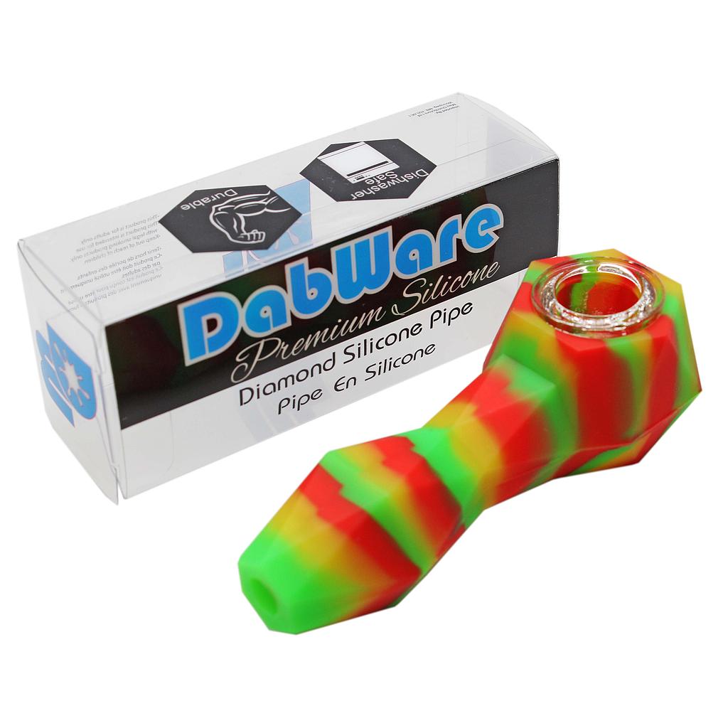 Silicone Pipe Dabware Platinum Diamond - High Moon Haven