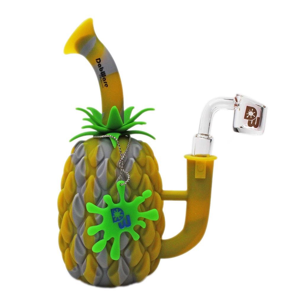 Silicone Rig Dabware Platinum Pineapple Rig - High Moon Haven