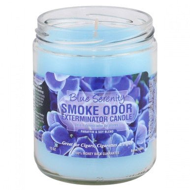 Smoke Odor 13oz. Candle - Blue Serenity - High Moon Haven