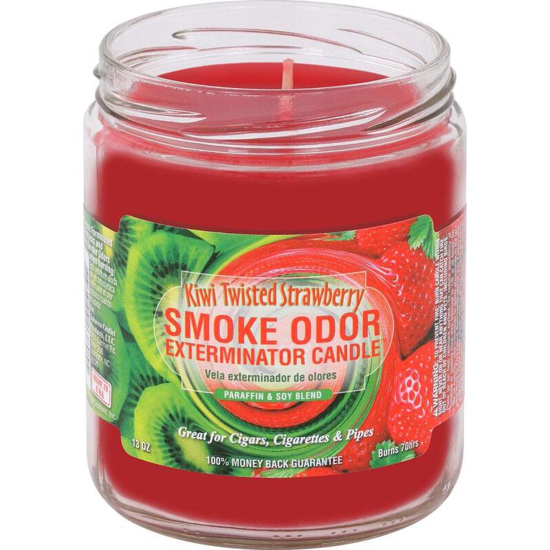 SMOKE ODOR CANDLE 13OZ KIWI TWISTED STRAWBERRY - High Moon Haven