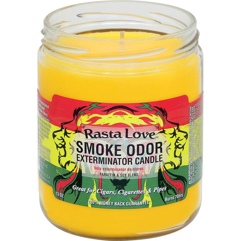 Smoke Odor Candle 13oz Rasta Love - High Moon Haven