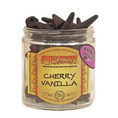 Wild Berry Back - Flow Incense Cones Pack of 25 - Cherry Vanilla - High Moon Haven